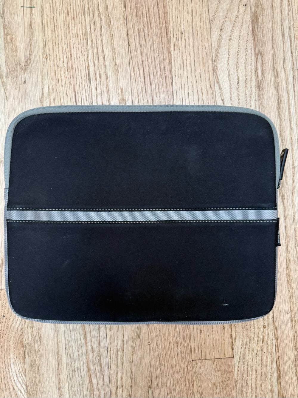 Targus Black Laptop Sleeve with Gray Trim and Center Accent